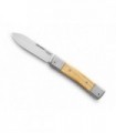 Lionsteel bm2.ul Couteau  lame  drop-point acier M390 Bohler  manche 9,5 cm  plaquette/mitres titanium 6AL4V olivier