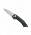 Fox Production fx.550g10b Couteau  lame  acier N690Co «stonewashed» manche 11,5 cm   G10, entretoise G10 noir  noir