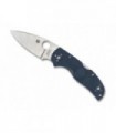 Spyderco c41pcbl5 Couteau  lame  acier CPM-SPY27 manche 10 cm   nylon/fibre de verre bleu cobalt