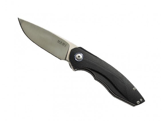 mkm mk.vp02gbk Couteau  lame  acier M390 Bohler satiné manche 10,5 cm   G10  noir