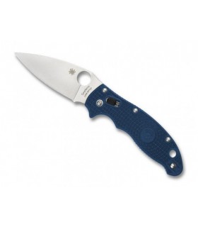 Spyderco c101pcbl2 Couteau lame  acier CPM-SPY27 mécan. «Ball bearing lock» manche 12 cm   nylon/fibre de verre bleu cobalt