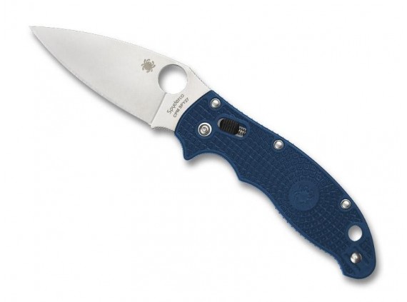 Spyderco c101pcbl2 Couteau lame  acier CPM-SPY27 mécan. «Ball bearing lock» manche 12 cm   nylon/fibre de verre bleu cobalt
