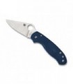 Spyderco c223pcbl Couteau  lame  acier CPM-SPY27  mécan.«compression lock» manche 11 cm   nylon/fibre de verre bleu cobalt