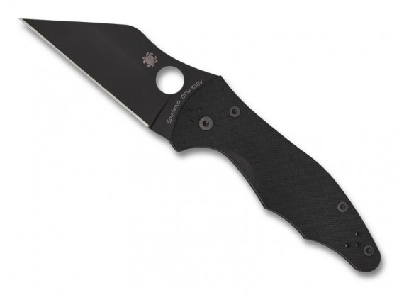 Spyderco c85gpbbk2 Couteau  lame  acier CPM-S30V revêtement DLC noir manche 11,5 cm   G10 noir