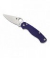 Spyderco c81gpdbl2 Couteau  lame  acier CPM-S110V avec mécanisme « compression lock » manche 12 cm   G10 bleu