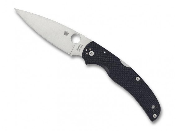 Spyderco c244cf90vp Couteau  lame  acier CPM-S90V  manche 13 cm   fibre de carbone  noir