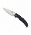 Spyderco c244cf90vp Couteau  lame  acier CPM-S90V  manche 13 cm   fibre de carbone  noir