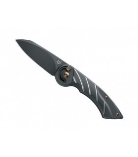 Fox Production fx.550tib Couteau  lame  acier M390 Bohler syst.ouverture «Finger Safe» manche 11,5 cm   titanium