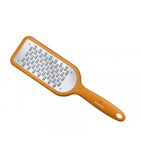 Victorinox 7.6084.9 Rape à chocolat  à lames bidirectionnelles moyennes, manche ABS orange avec pieds silicone