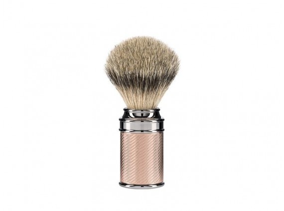 Mühle 091m89rg Blaireau  lame  manche 0 cm  monture metal dore  rose