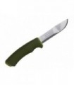 Morakniv 12356 Poignard lame acier inoxydable microdentée manche 11 cm gomme vert