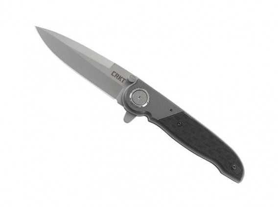 crkt 4003.cr Couteau  lame 1.4116 satiné flipper, système de blocage Deadbolt  manche 11,5 cm 11,5 cm nylon/fibre de verre  noir