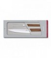 Victorinox 6.9091.2 Coffret à découper lame acier inoxydable manche 22 cm en bois de noyer