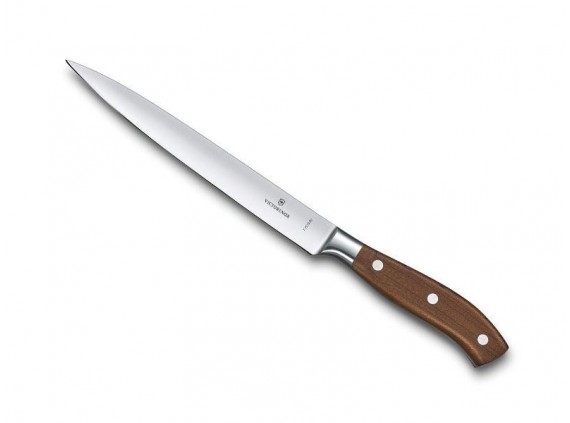 Victorinox 7.7210.20g Couteau  lame forgée à Solingen en acier inxoydable  manche 20 cm en bois d'érable modifié