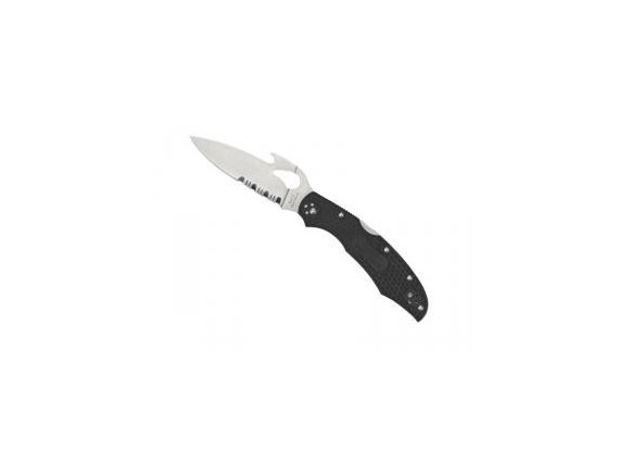 Byrd knife by03psbk2w Couteau  lame acier 8Cr13Mov à cran manche 12 cm en nylon/fibre de verre noir