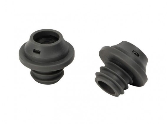 Le creuset wa138 Bouchon à vins lame Carte de 2 bouchons de rechange.  Compatible avec références WA137. manche 0 cm . noir
