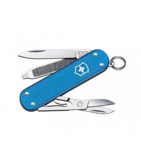 Victorinox 6.7116.l20 lame acier inox, manche 58 mm alox quadrillé teinte bleu aqua