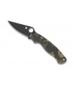 Spyderco c81gpcmobk2 Couteau  lame  acier CPM-S30V revêtement DLC noir manche 12 cm  G10  camouflé