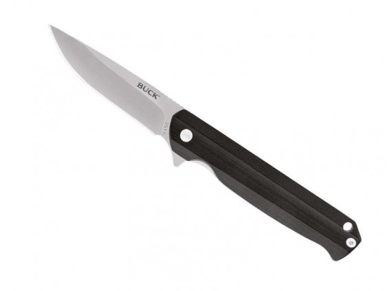 Buck 7251.bks Couteau lame acier 7Cr manche 11,5 cm G10 Noir
