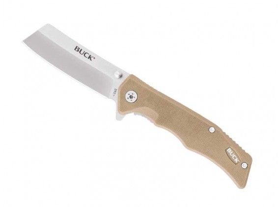 Buck 7252.tns Couteau lame acier 7Cr manche 10 cm G10 Beige