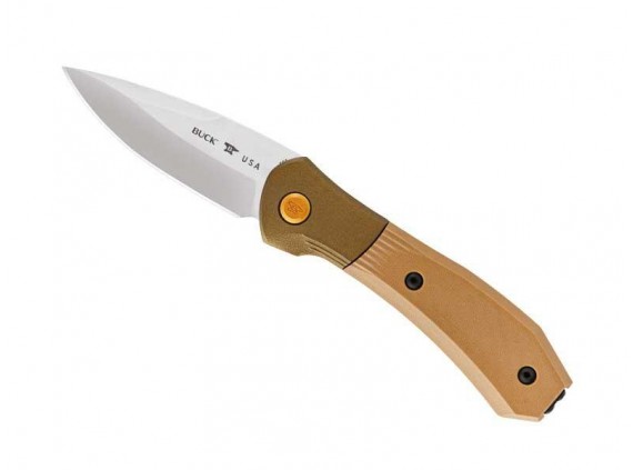 Buck 7591.brs Couteau lame S35VN manche 11,5 cm G10 Marron