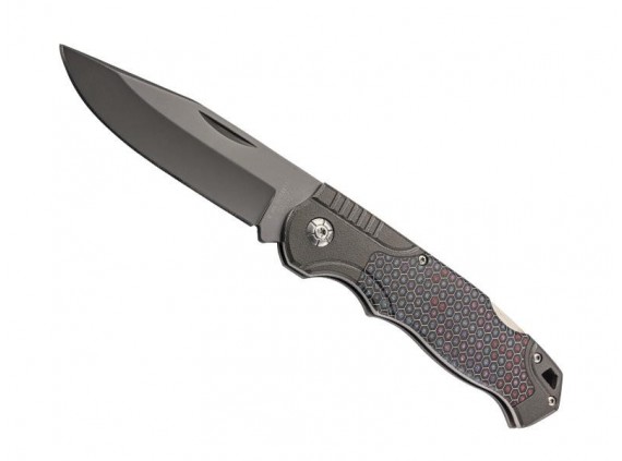 Herbertz 595113 Couteau lame Acier 420 manche 12,5 cm Acier Motif nid d'abeille