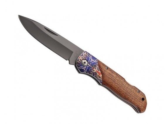 Herbertz 595313 Couteau lame Acier 420 manche 12,5 cm Bois Cocobolo