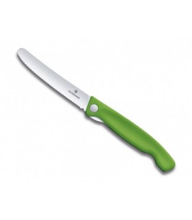 Victorinox 6.7836.f4b Office lame acier inox manche  cm polypropylène vert