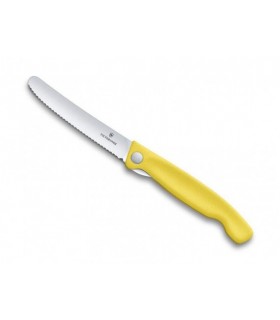 Victorinox 6.7836.f8b Office lame acier inox manche  cm polypropylène jaune