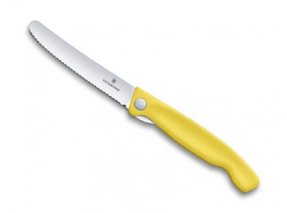 Victorinox 6.7836.f8b Office lame acier inox manche  cm polypropylène jaune