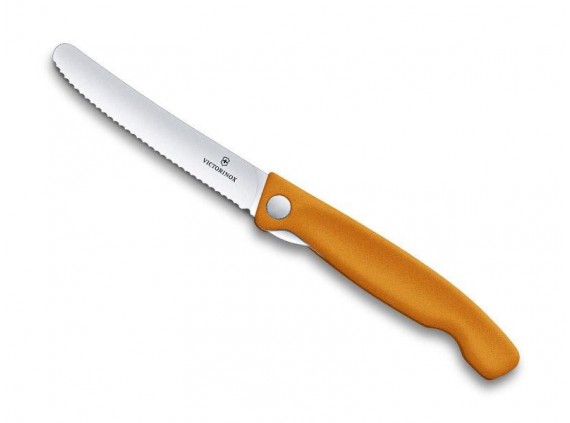 Victorinox 6.7836.f9b Office lame acier inox manche  cm polypropylène orange