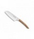 cdozorme 3243 Santoku lame acier X50CrMoV16 manche  cm bois olivier