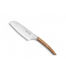 cdozorme 3243 Santoku lame acier X50CrMoV16 manche  cm bois olivier