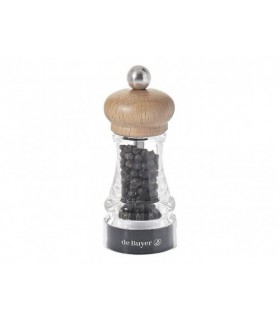 De buyer hiphop.c010 Moulin à épices lame acrylique manche  cm  hêtre naturel