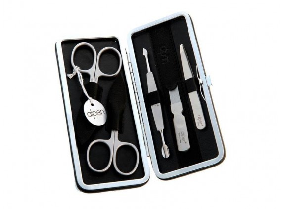 Alpen 6862r.black Trousse manucure lame Inox manche  cm inox satiné Black