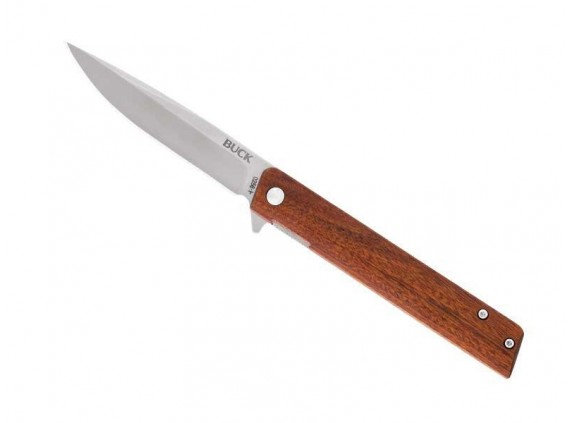 Buck 7256.brs Couteau lame acier 7Cr manche 11,5 cm Bois Guibourtia Ehie
