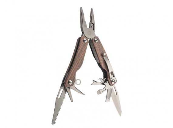 Herbertz 106700 Outil Multifonctions lame Inox manche 10 cm bois marron