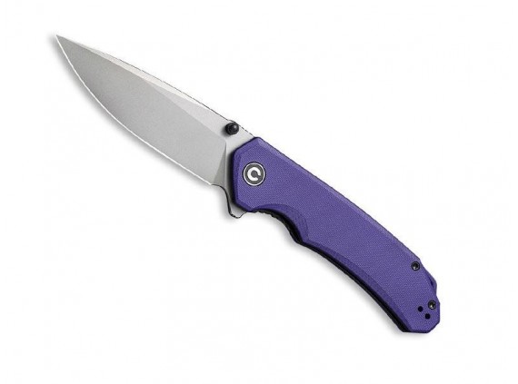 civivi c2102a Couteau lame Acier 14C28N manche  cm G10  Violet