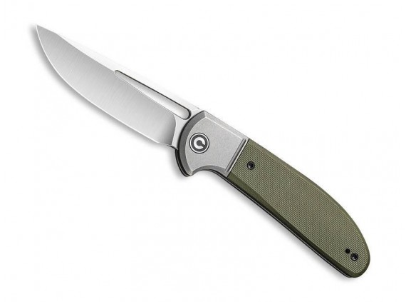 civivi c2101a Couteau lame Acier D2 satiné manche  cm Acier inox  G10 Vert