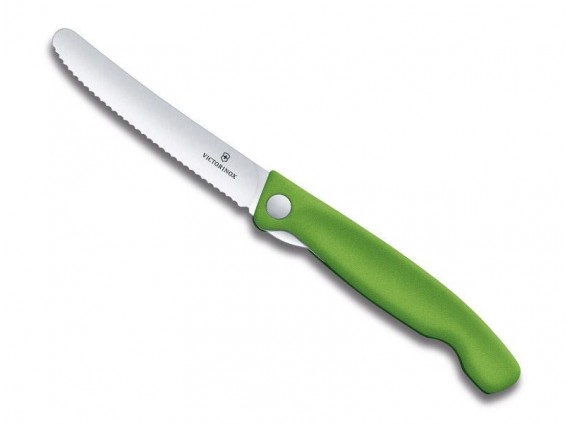 Victorinox 6.7836.f4b Office lame acier inox manche  cm polypropylène vert