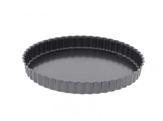 De buyer 4705.24 Moule à tarte lame acier manche  cm  gris