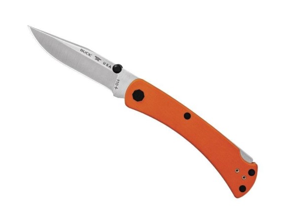buck 7110.ors3 couteau lame 10,5 cm acier manche 12,5 cm orange