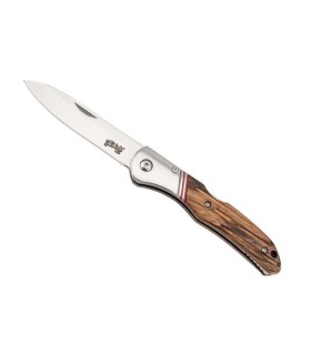 herbertz he.53027 couteau lame 10 cm acier 440 manche 11,5 cm boisé