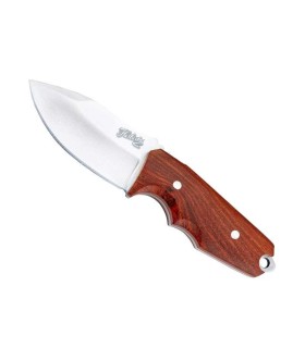 herbertz he.53029 poignard lame 7 cm acier 440 satiné  manche 7 cm rouge