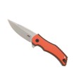 crkt 2372.cr couteau lame 8 cm acier 1,4116  manche 9,5 cm orange/noir