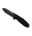 crkt 2495k.cr couteau lame 8 cm acier d2 satiné manche 10,5 cm noir