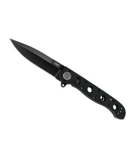 crkt 1603db.cr couteau lame 10,5 cm acier d2 manche 12 cm noir