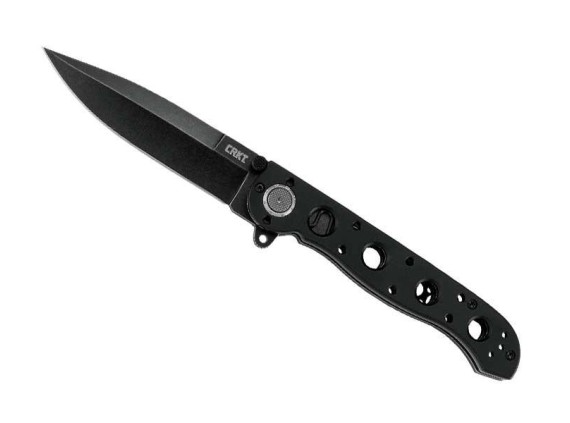 crkt 1603db.cr couteau lame 10,5 cm acier d2 manche 12 cm noir