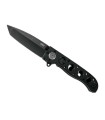 crkt 1602db.cr couteau lame 8,5 cm acier d2 manche 11 cm noir