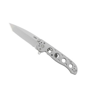 crkt 1602ss.cr couteau lame 8,5 cm acier 12c27 manche 11 cm gris